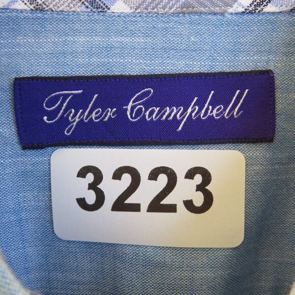 Tyler Campbell* Men's Short Sleeve Button Down Curved Hem Chest Pocket Shirt~ XL - Picture 3 of 12